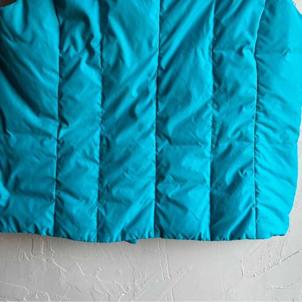 Coldwater Creek Down Puffer Vest Teal Blue Cozy Outdoor Layer Sz M - Picture 11 of 11